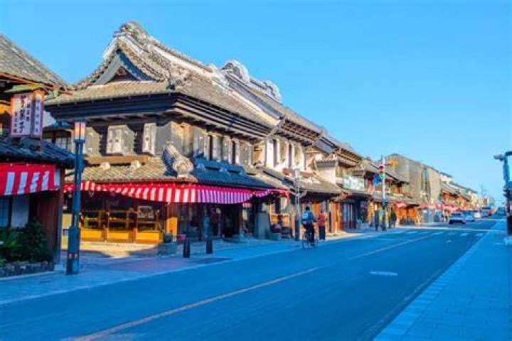 川越の蔵造りの町並み